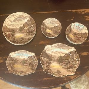 14 Piece Olde English Countryside China Set by Johnson Brothers